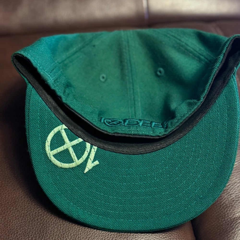 Sold-New Era 59Fifty 10.Deep Green Fitted Wool Hat Sz 7 1/4 RARE Nipsey Hustle - Picture 6 of 12